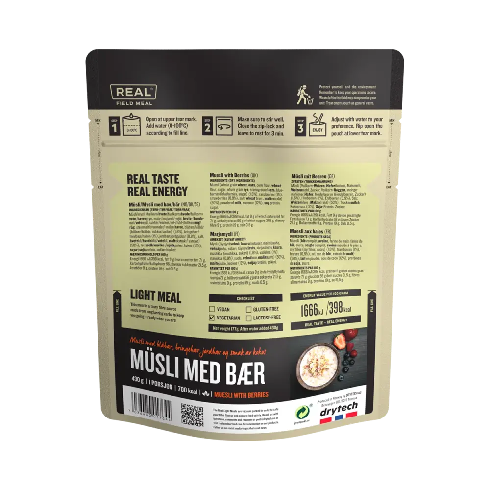 REAL Field Meal Muesli with Berries
