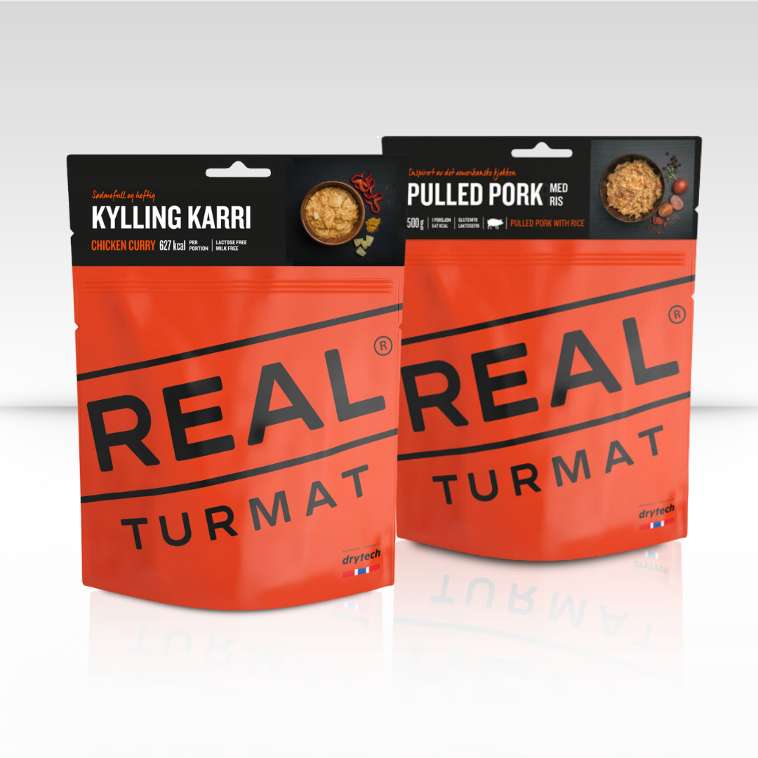 Real Turmat Set Kuřecí kari a trhané vepřové maso