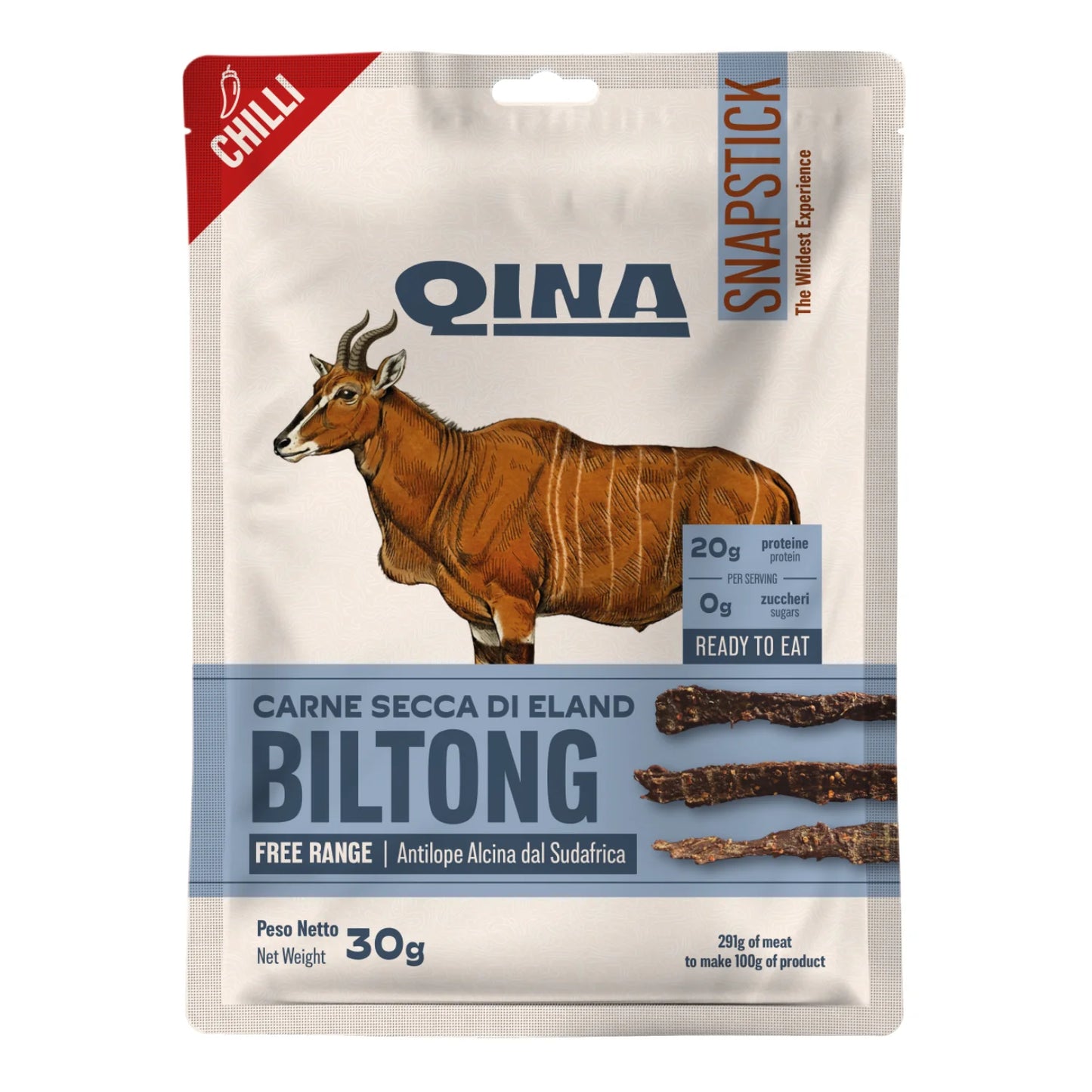 QINA Eland Snapstick Biltong Chilli