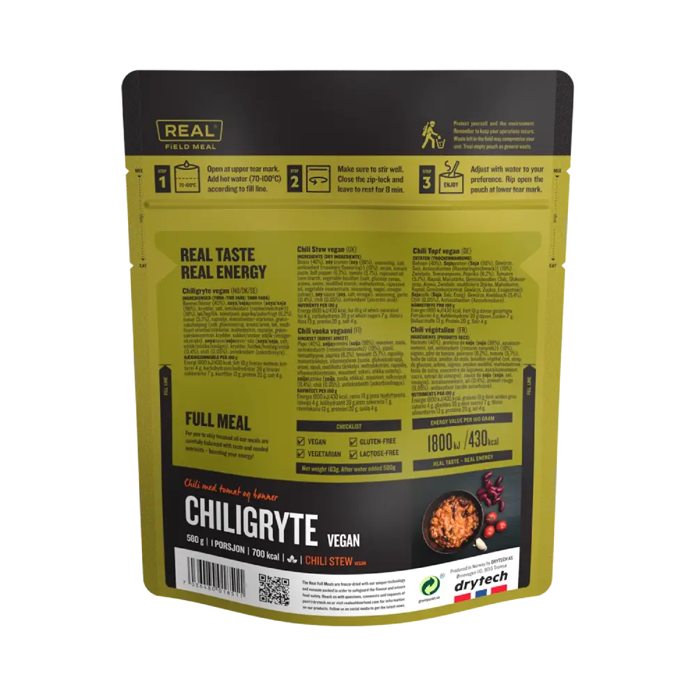 REAL Field Meal Veganský chilli guláš