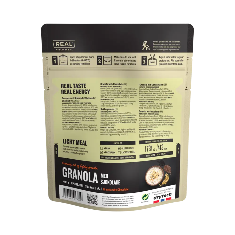 REAL Field Meal Granola with Chocolate