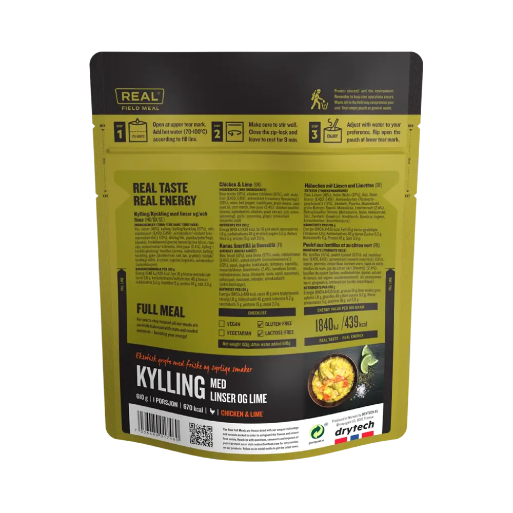 REAL Field Meal Chicken and Lime