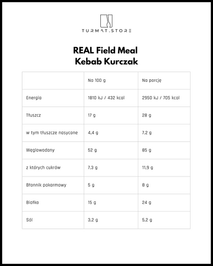 REAL Field Meal Kebab Kurczak