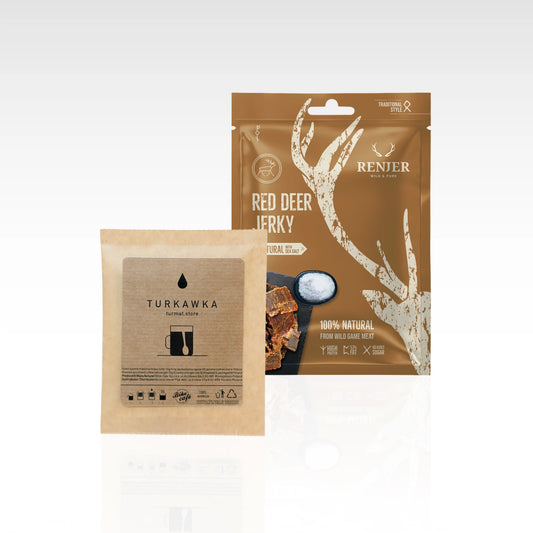 RENJER Red Deer Jerky Sea Salt & Turkawka
