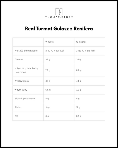 Real Turmat Gulasz z Renifera
