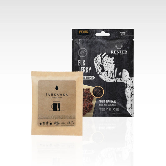 RENJER Elk Jerky Black Pepper & Turkawka