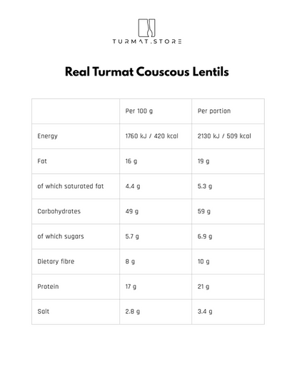 Real Turmat Couscous Lentils