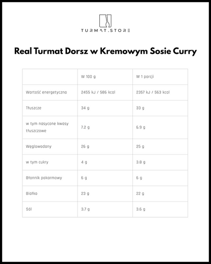 Real Turmat Dorsz w Kremowym Sosie Curry