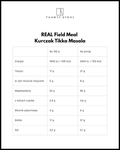 REAL Field Meal Kurczak Tikka Masala