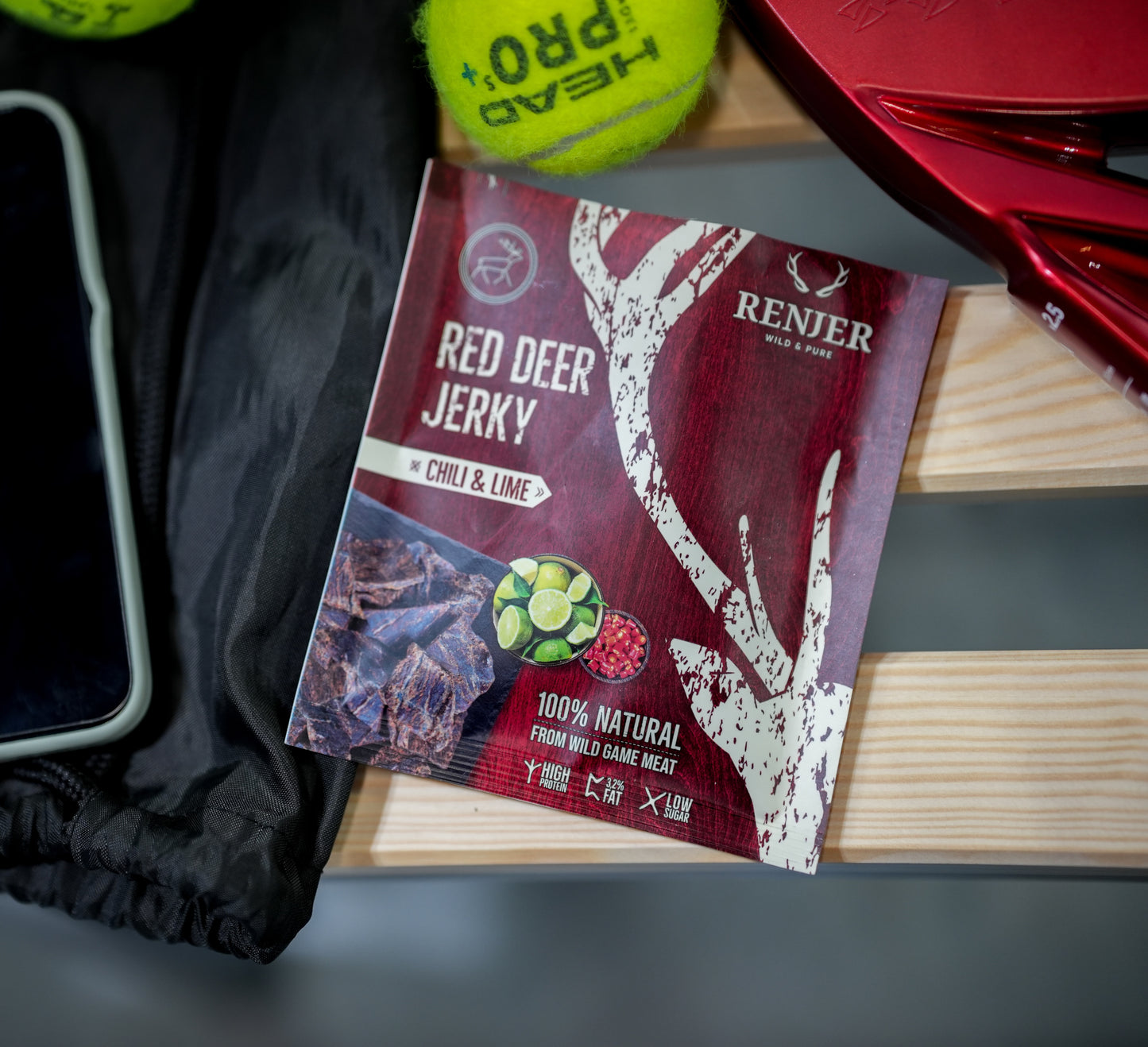 RENJER Jerky Jeleń z chili i limonką 25 g