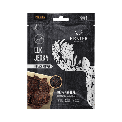 RENJER Elk Jerky Black Pepper 25g