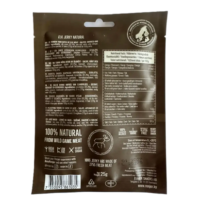 RENJER losí jerky – mořská sůl 25 g