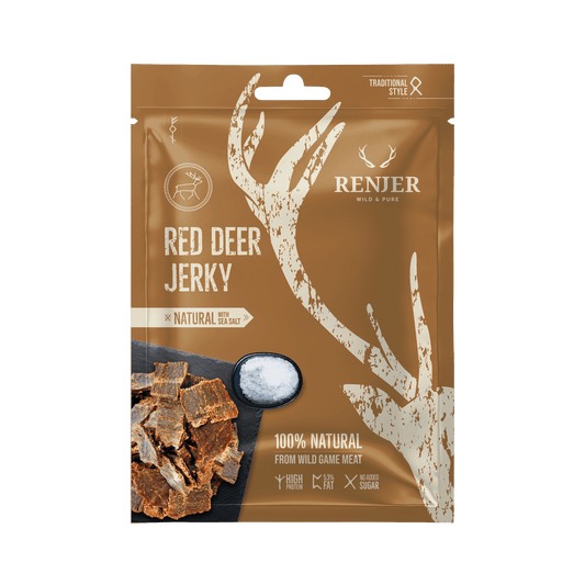 RENJER Red Deer Jerky Sea Salt 25g