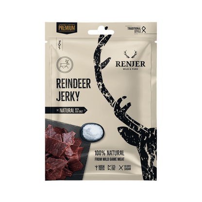 RENJER Reindeer Jerky Sea Salt 25g