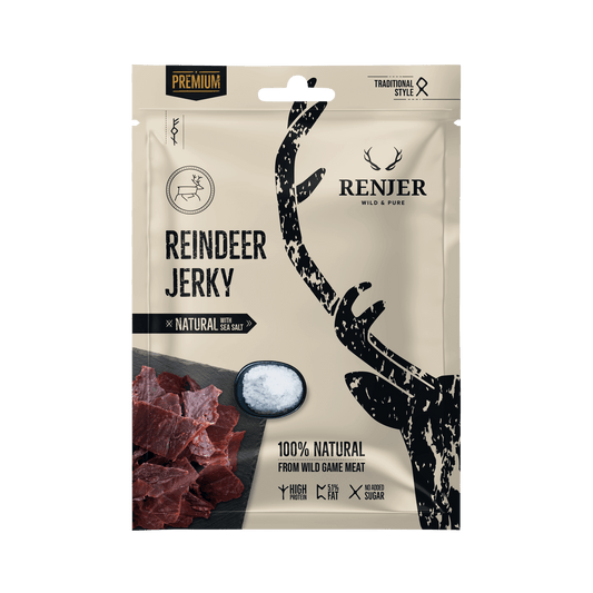 RENJER Reindeer Jerky Sea Salt 25g