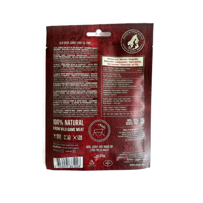 RENJER Jerky Jeleń z chili i limonką 25 g