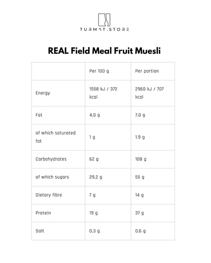 REAL Field Meal Fruit Muesli