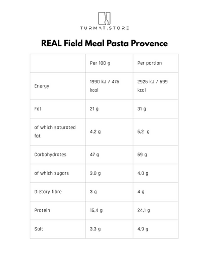 REAL Field Meal Pasta Provence