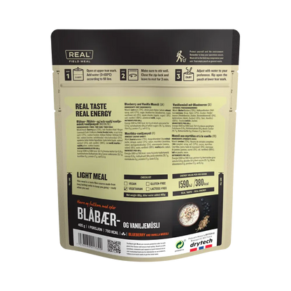 REAL Field Meal Blueberry and Vanilla Muesli