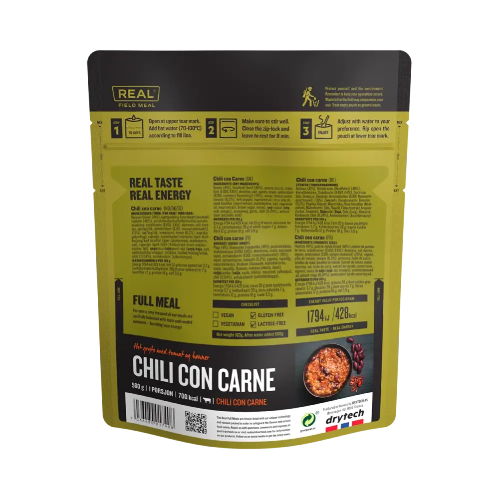 REAL Field Meal Gulasz Chili con Carne