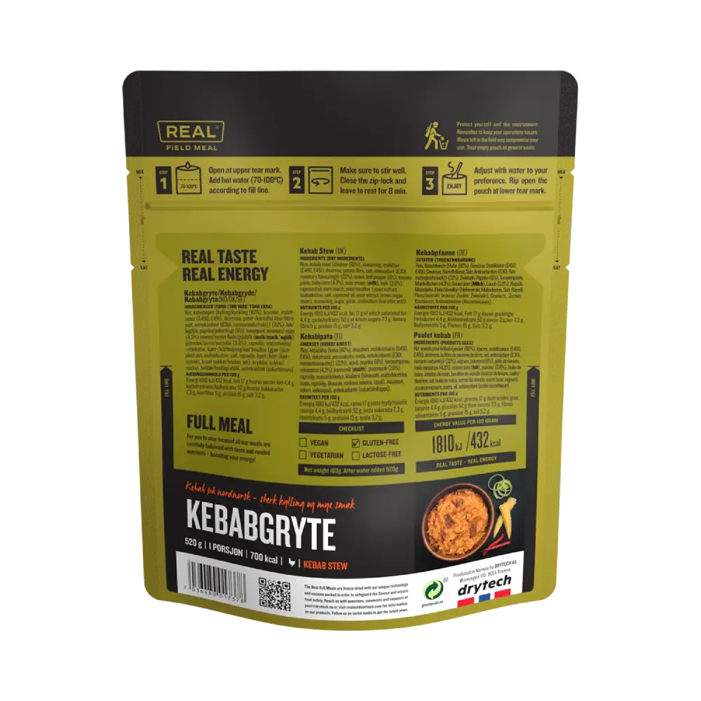 REAL Field Meal Kebab Casserole