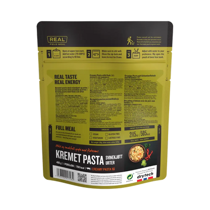 REAL Field Meal Krémové těstoviny s vepřovým masem