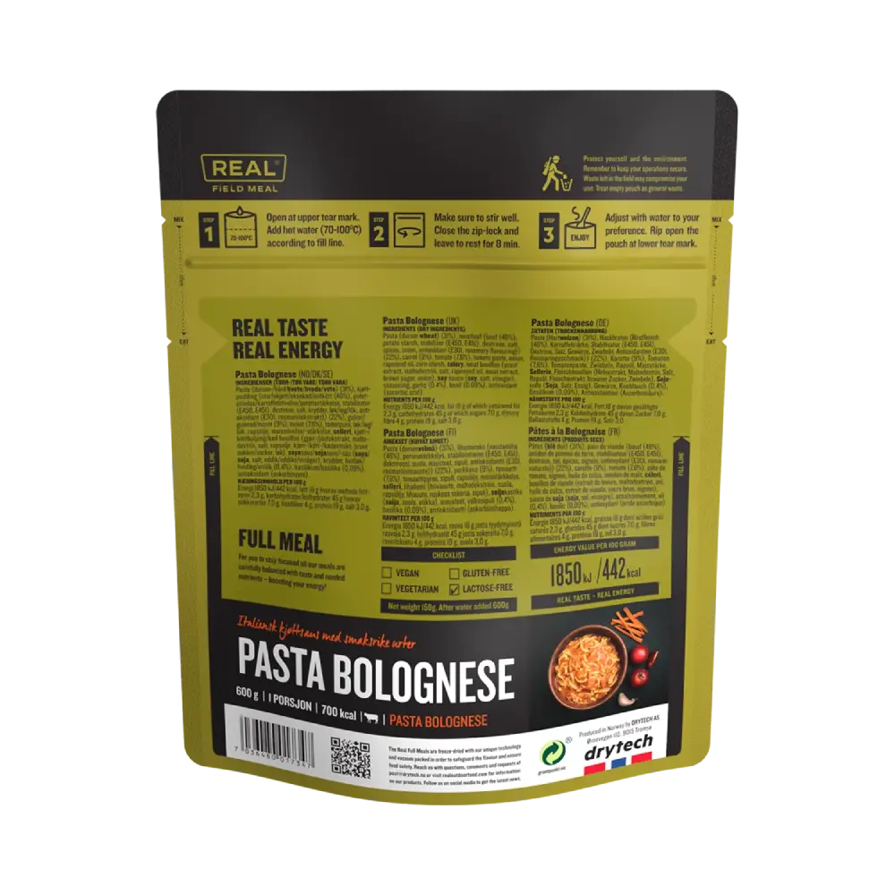 REAL Field Meal Makaron w sosie Bolońskim