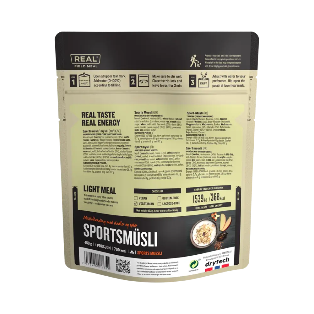REAL Field Meal Sports Muesli