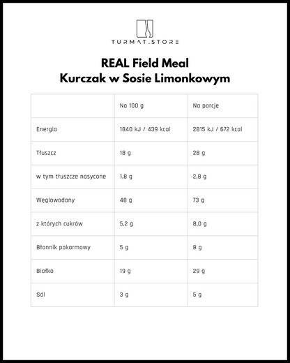 REAL Field Meal Kurczak w Sosie Limonkowym