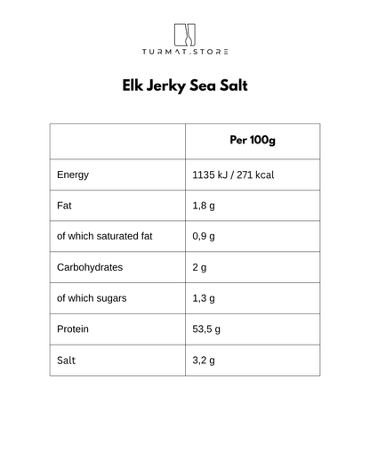 RENJER Elk Jerky Sea Salt 25g