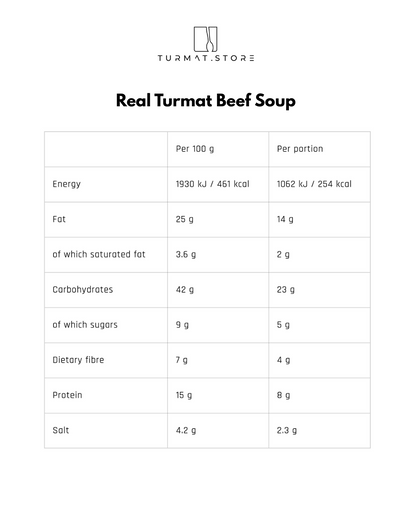 Real Turmat Beef Soup